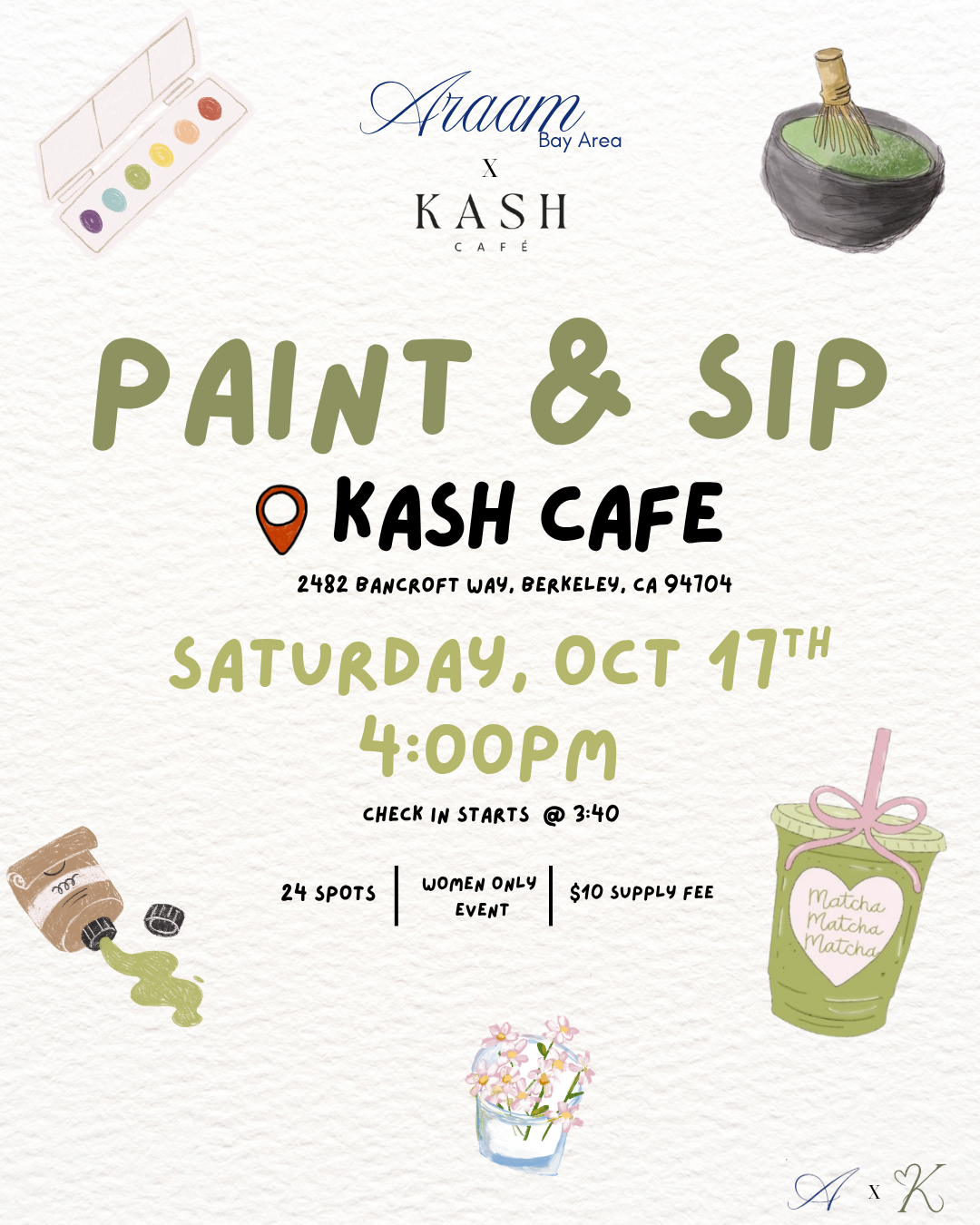 Paint & Sip — Berkley, CA flyer