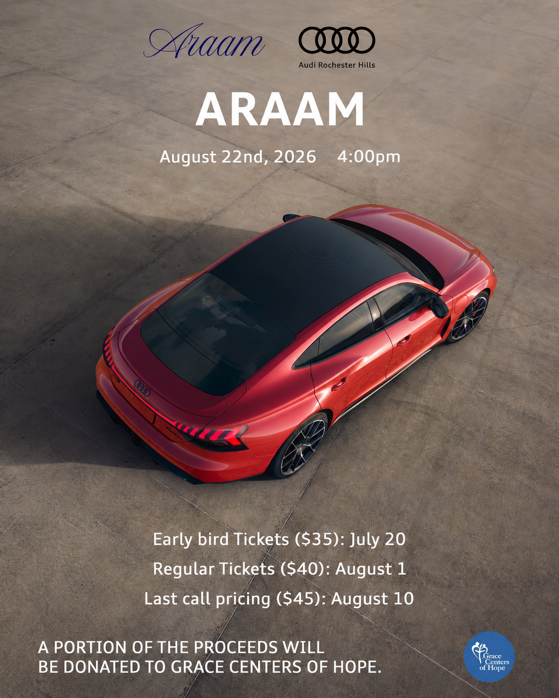 Audi Pilates — Araam × Audi Rochester Hills — August 22, 2026