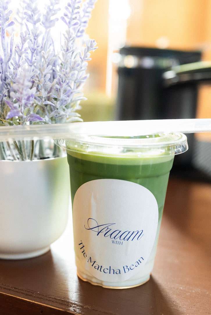 araam muslim girl wellness gathering — Araam Gala (Dallas) — Araam x The Matcha Bean matcha drink, July 2025