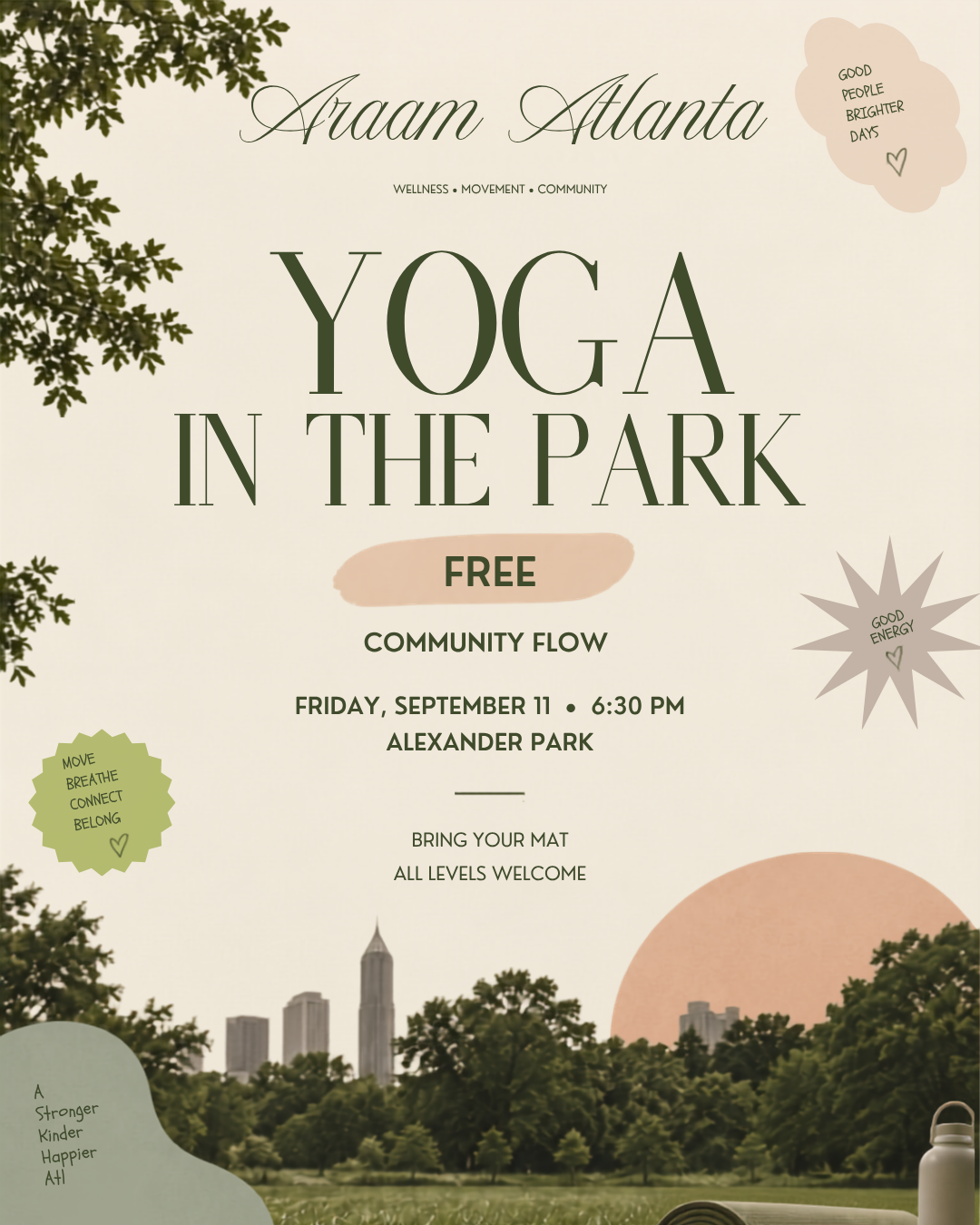 Yoga at Alexander Park — Alexander Park, GA flyer